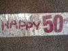 Banners & sashes - 50th Happy  birthday  banners