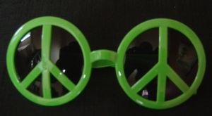 Glasses - Peace sign glasses - various colours