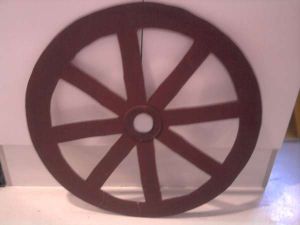  - Wooden Wagon Wheel
