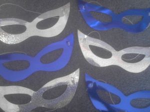 Hats / Tiara's / Masks - Party Eyemask - card - 6pce