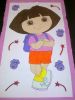 Material Banners for Hire - Dora - painted