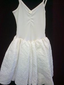 Kids Costumes to Hire - White Taffeta Dress