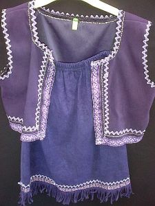 Kids Costumes to Hire - Purple Waistcoat & skirt - GIRL