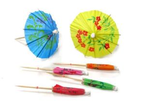 Straws & Party Picks - Umbrella Picks - 24pce