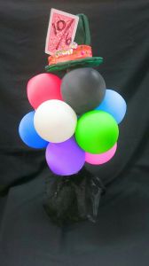 Polystyrene for hire - discontinued - Mad Hatter hat & balloon tree (Alice in wonderland)