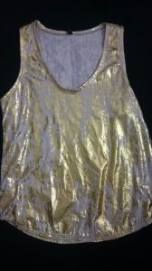 Adult Female Costumes to Hire - Gold top - Adult 