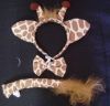 Fake Ears - Giraffe set - ears, tail & bowtie