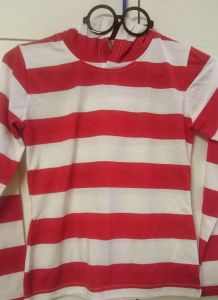 Kids Costumes to Hire - Wheres Wally Hoodie Shirt