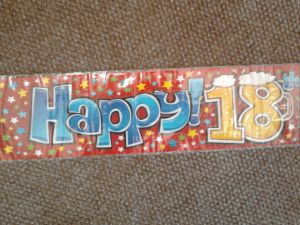 Banners & sashes -  18th Happy  Birthday Banner