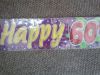 Banners & sashes - Happy 60th Banner
