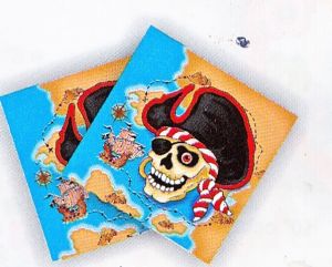Pirate - Serviettes - Pirate Skull - 12pce