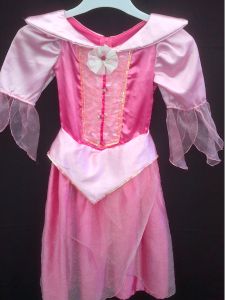 Kids Costumes to Hire - Pink Satin Princess Dress