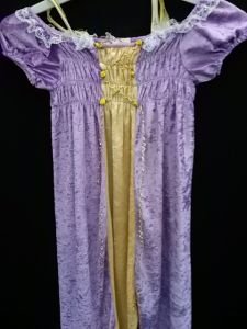Kids Costumes to Hire - Purple & Yellow Velvet Princess Dress