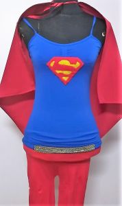 Kids Costumes to Hire - Supergirl DC - Girl (cape, top, leggings)