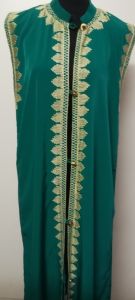 Adult Female Costumes to Hire - Indian - Green Sleeveless jacket