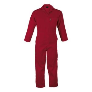 Adult Male Costumes to Hire - Boiler Suit - RED - Waist: 46
