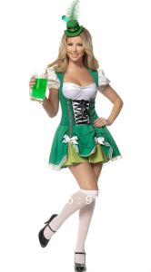 Adult Female Costumes to Hire - German Beerfest dress - GREEN