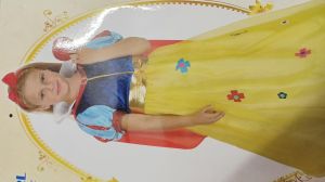 Kids Costumes to Hire - Snow White dress with Flowers - (7-8 Years)